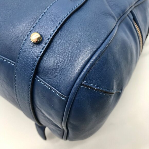Rebecca Minkoff Blue Leather Cupid Satchel Bag - Picture 8 of 12